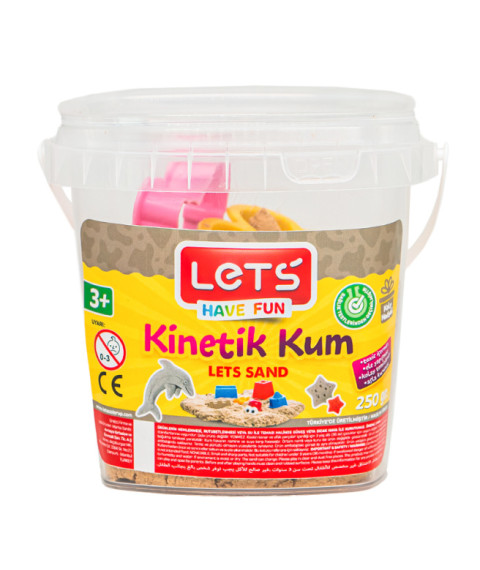 Nisip kinetic "Natural" +4 accesorii, 250 gr